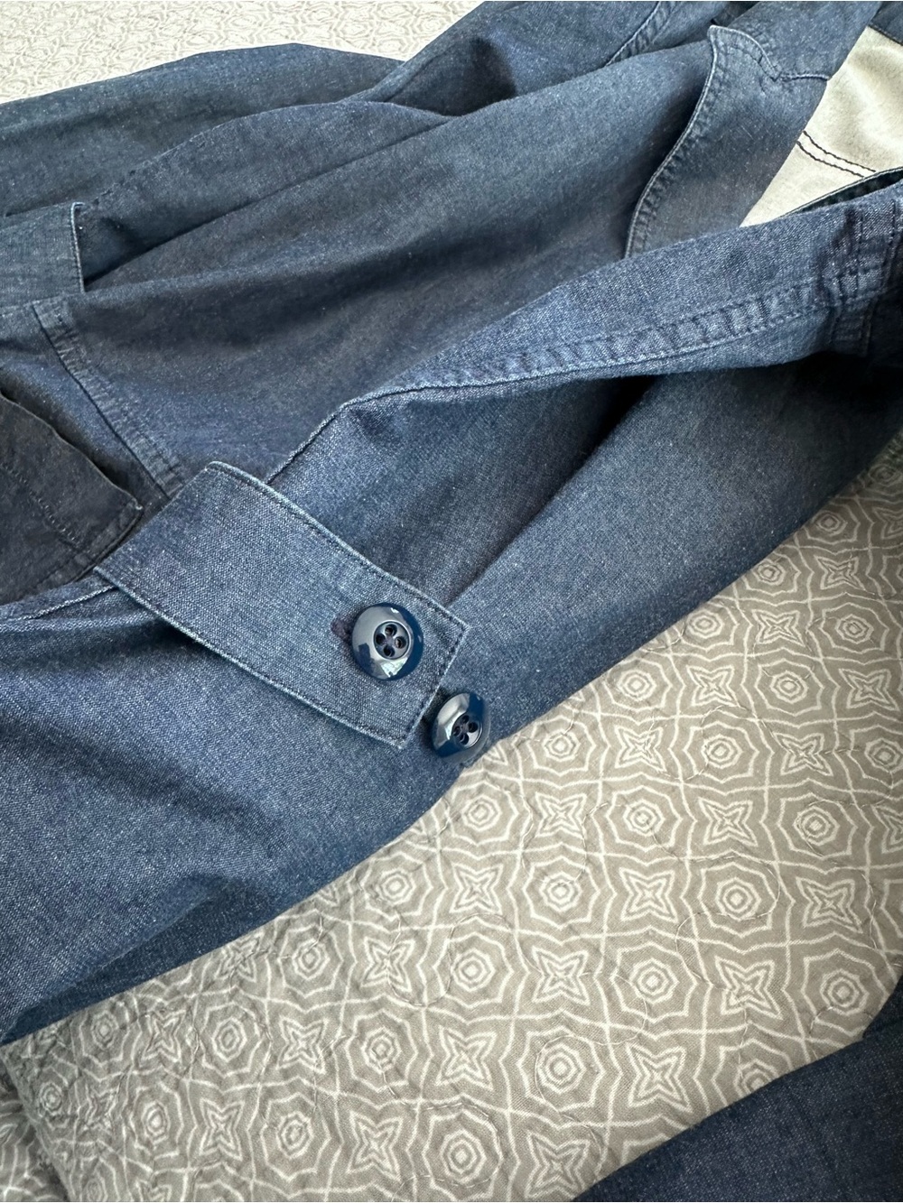 ALEX MILL Indigo Women’s Standard Jumpsuit Dark Blue Indigo Cotton Size S - Picture 9 of 16